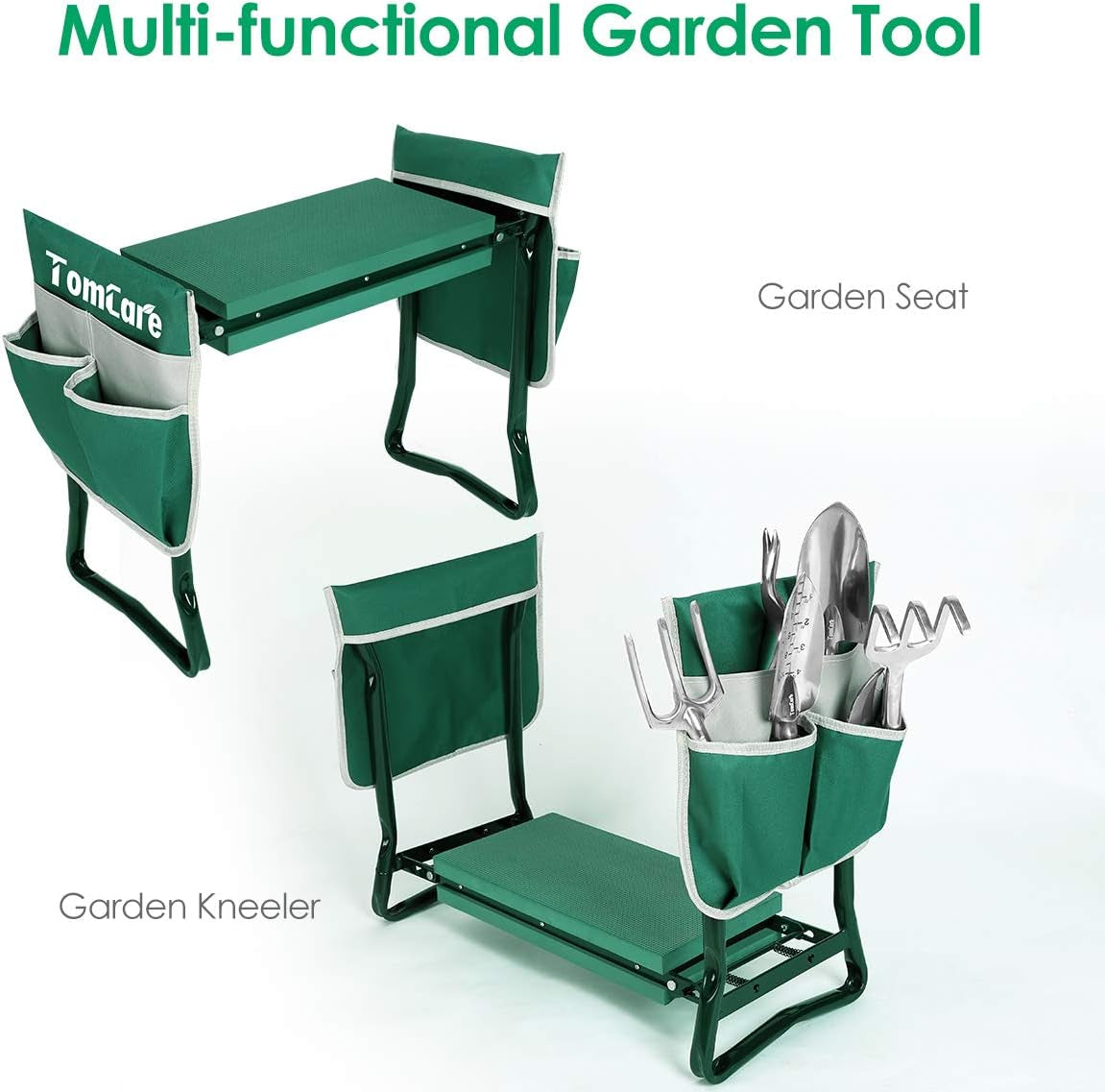 TOMCARE Upgraded Garden Kneeler Seat