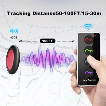 Lost Key Fob Finder with LED Flashlight