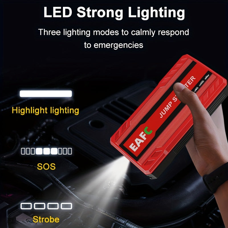 Portable Car Jump Starter With LED