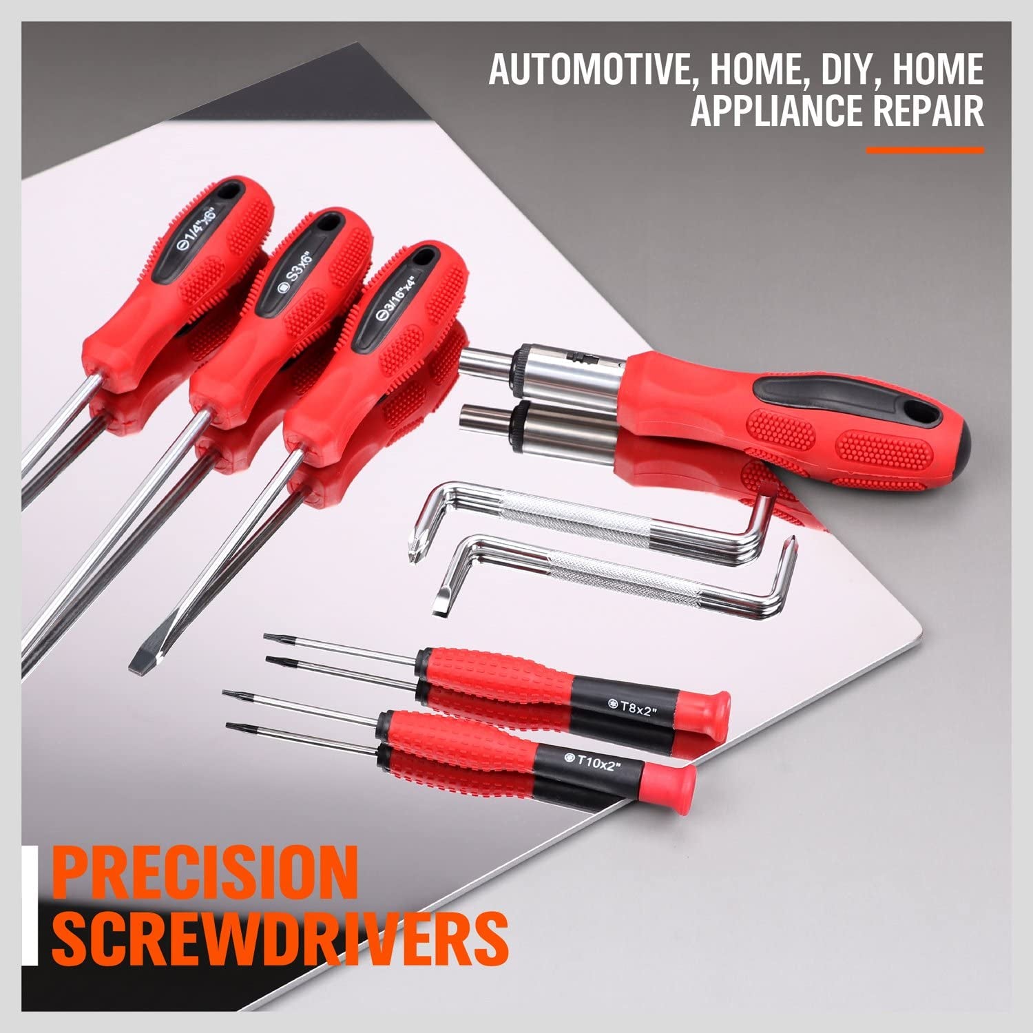 102pc Magnetic Screwdriver Set with Racking