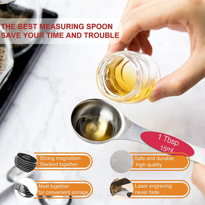 9pc Magnetic Measuring Spoon Set