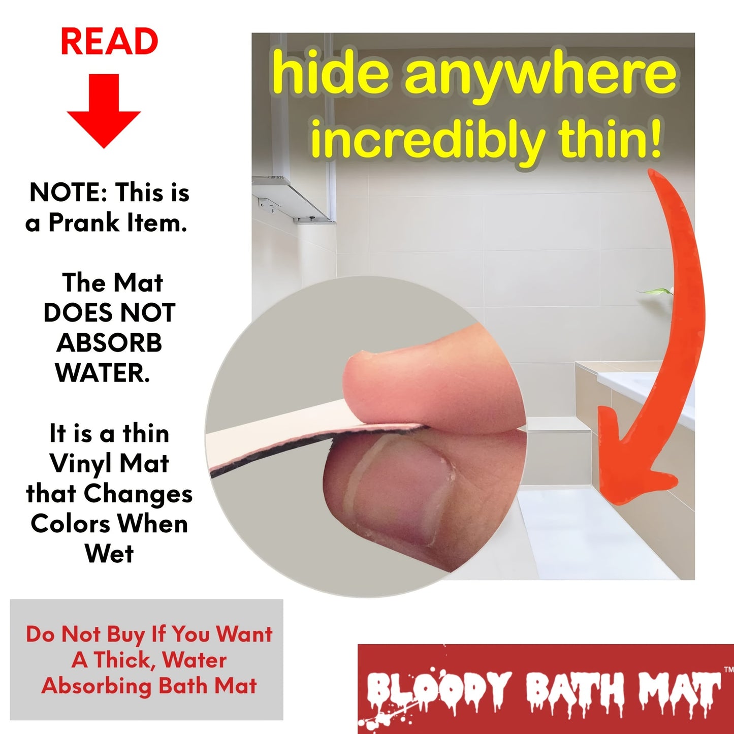 Shocking Blood-Turning Bath Mat