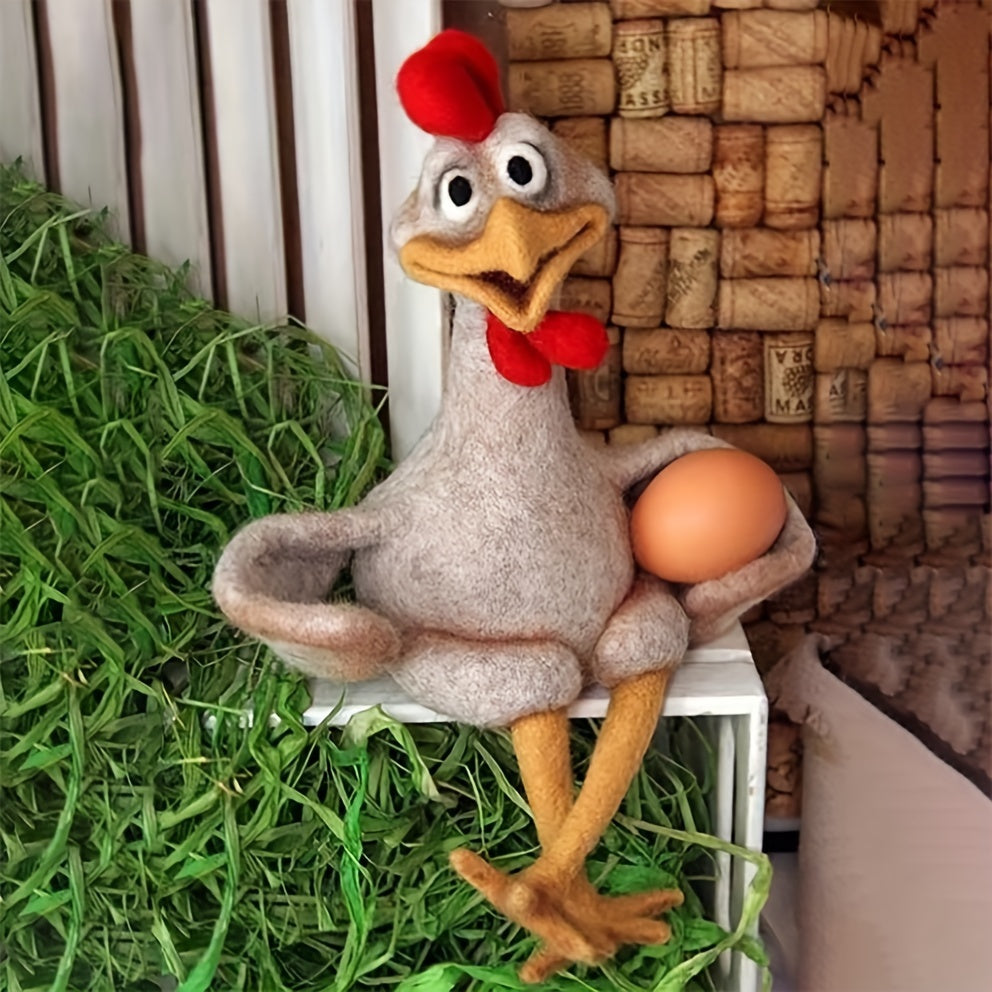 Outdoor Witty Chicken Sculpture