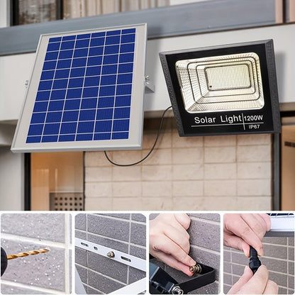 1200W Outdoor Solar Light with Remote Control