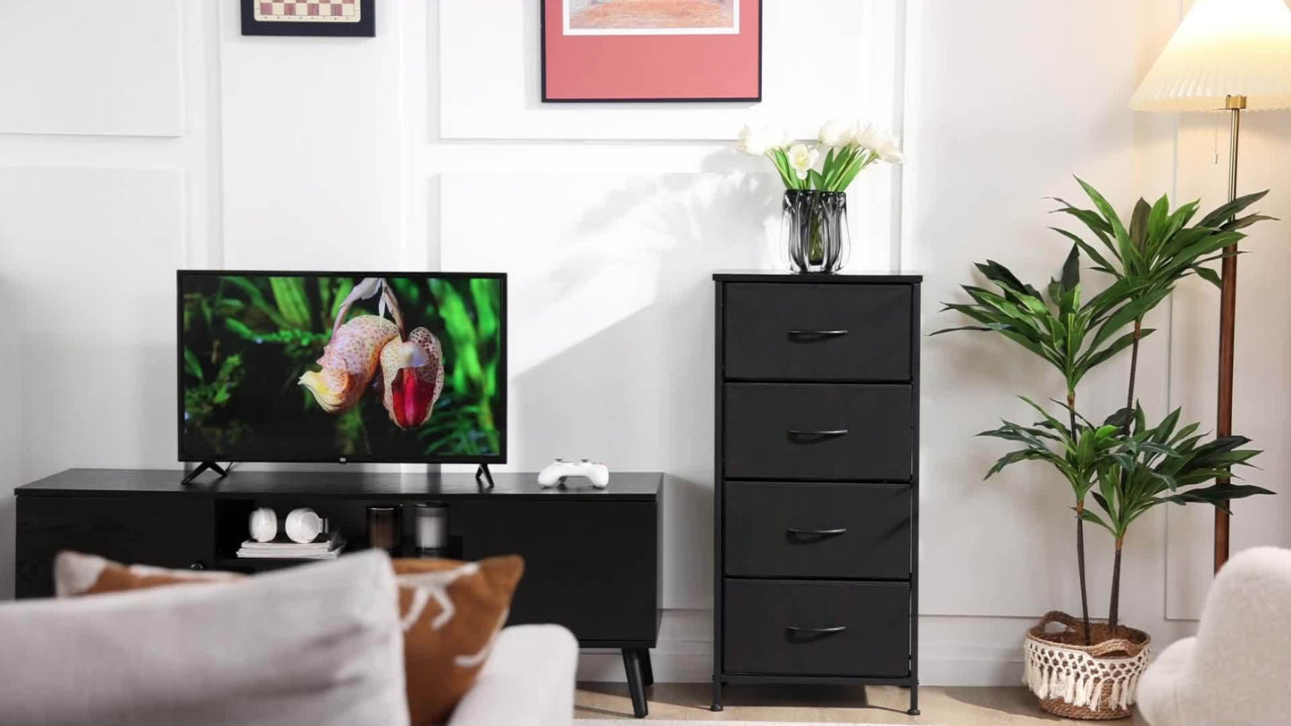 Hardwood Dresser With 4 Drawers