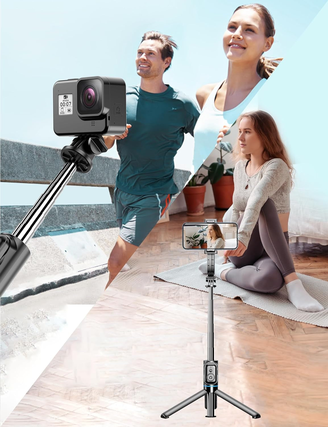 41" Extendable Selfie Stick Tripod