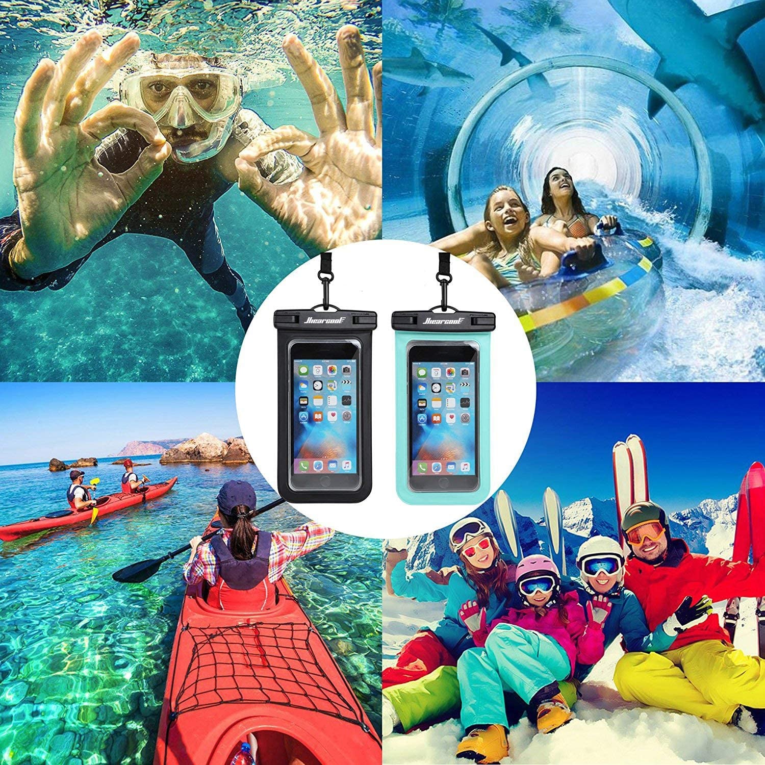 IPX8 Waterproof Phone Pouch (2-Pack)