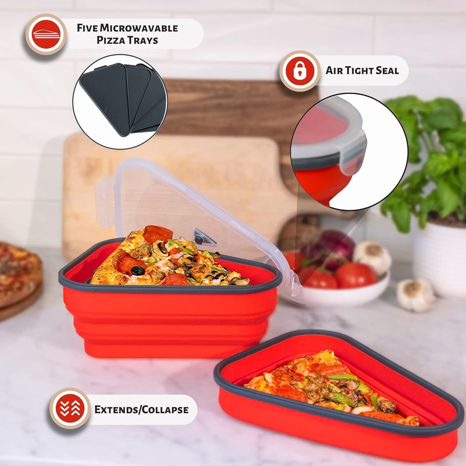 The Perfect Pizza Pack™ -  Pizza Storage Container