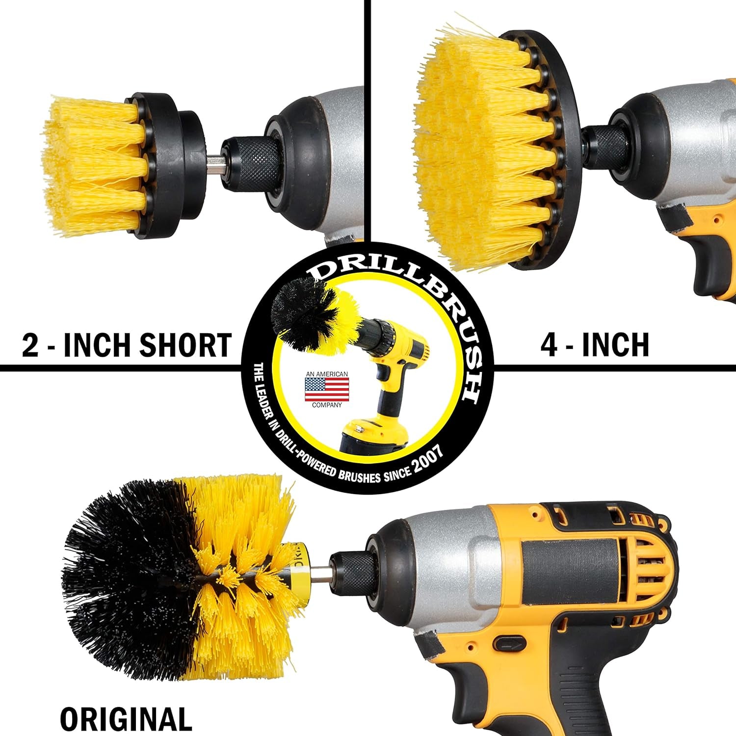 Bathroom Drill Brush Scrubber Kit