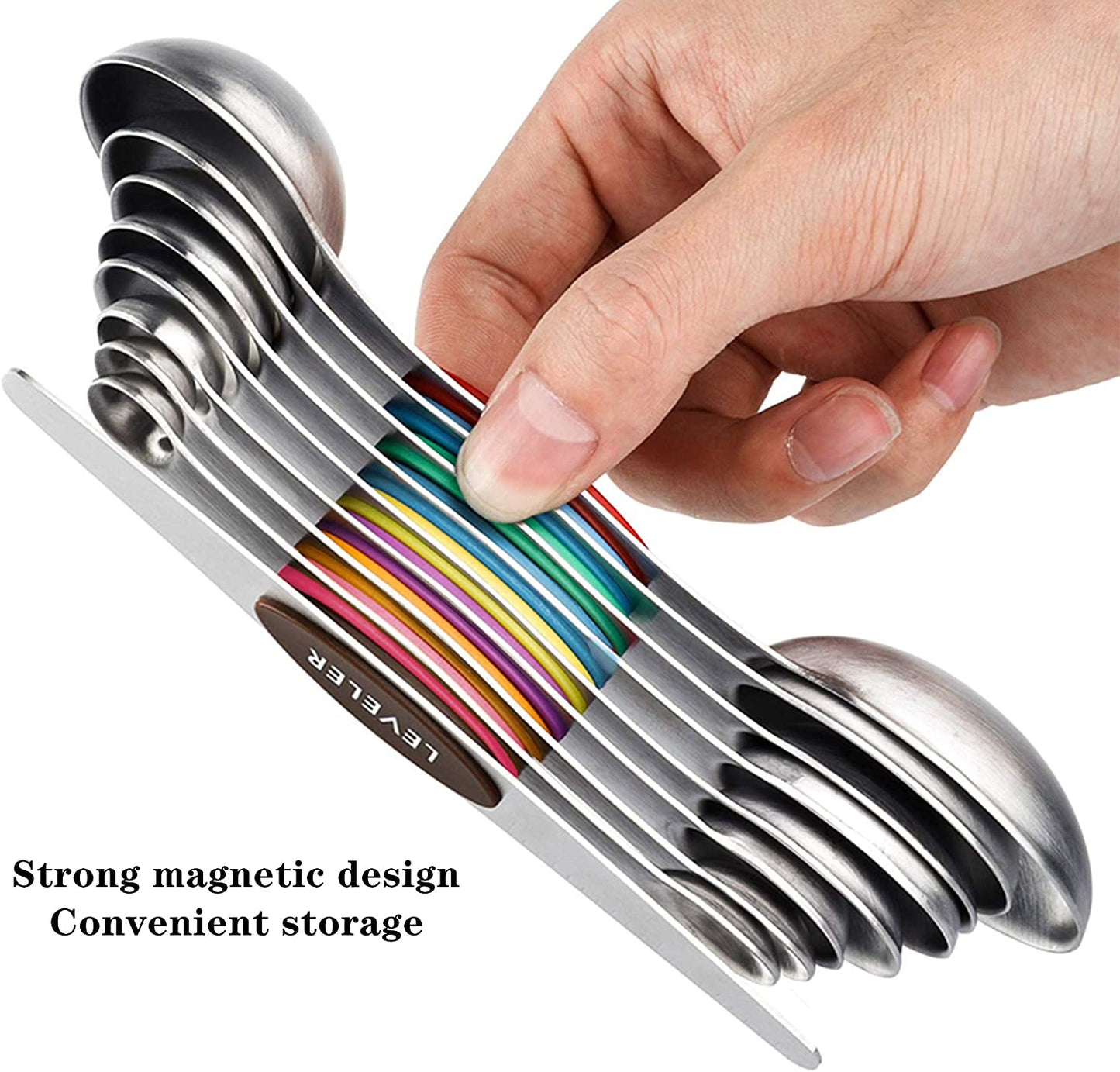 9pc Magnetic Measuring Spoon Set