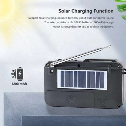 TGK® Solar Charging FM Radio with Bluetooth