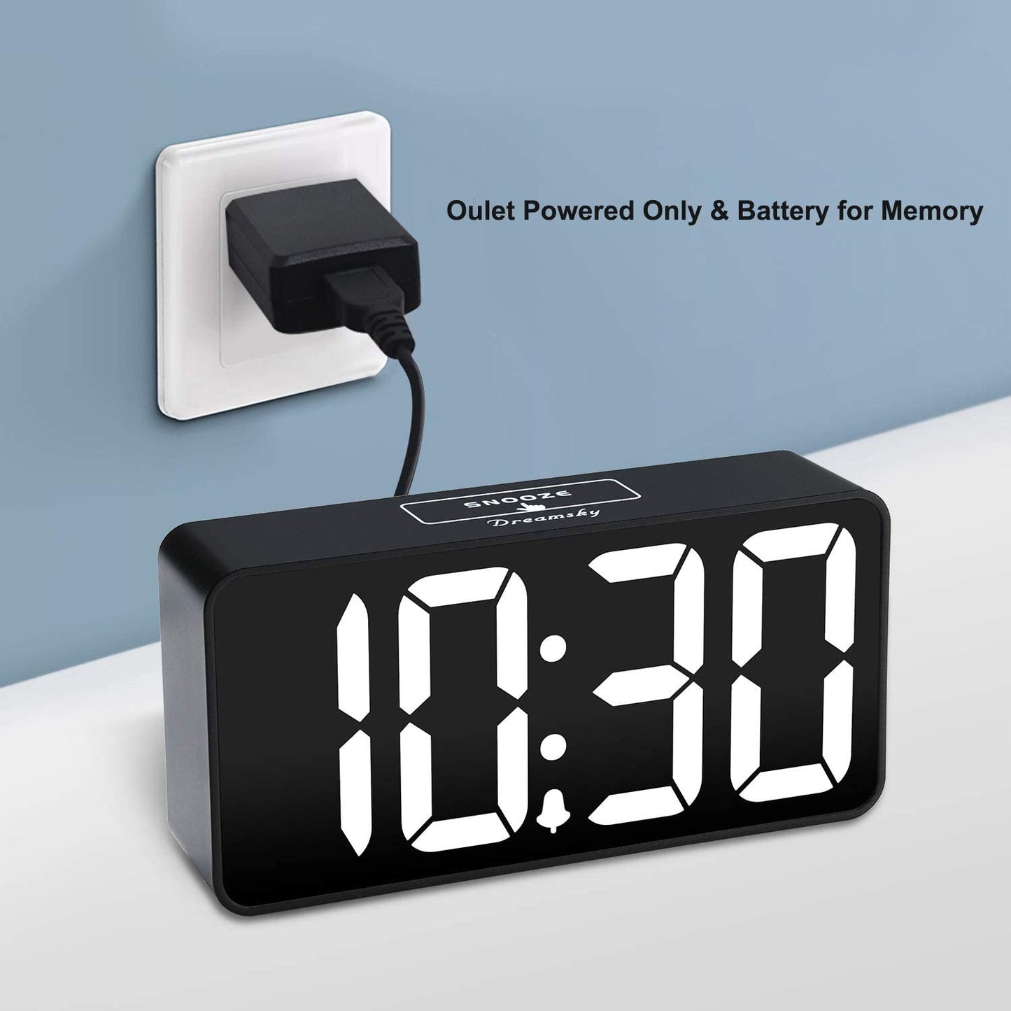 DreamSky Large Display Alarm Clock