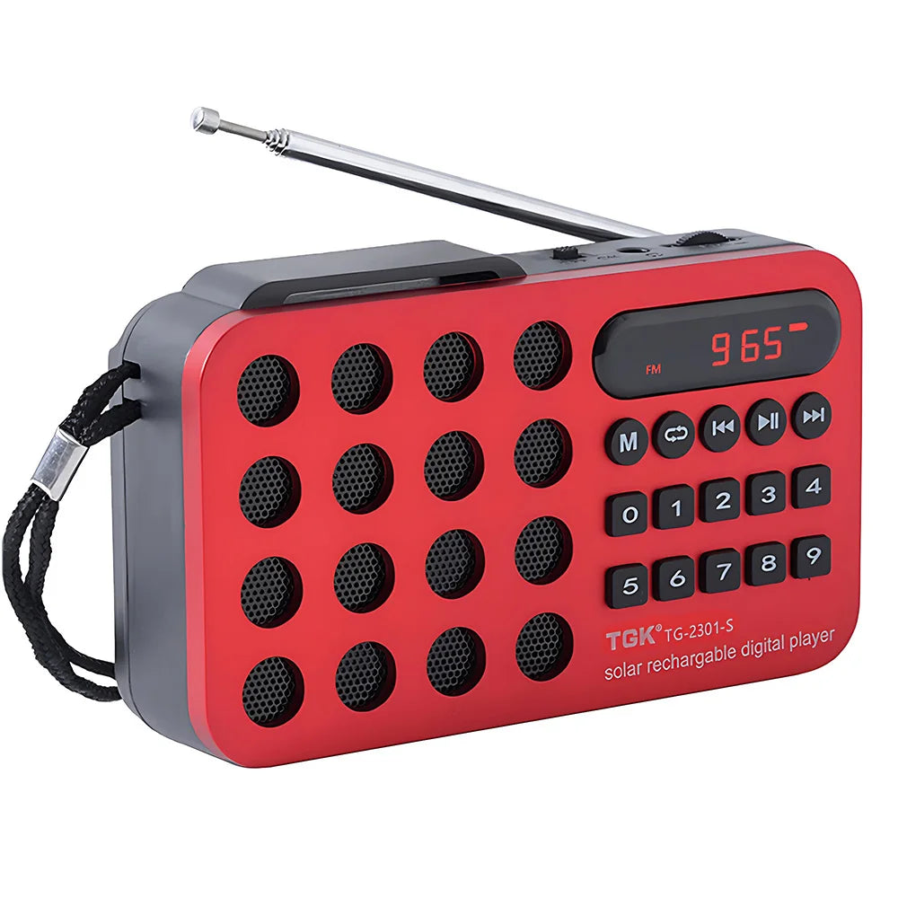 TGK® Solar Charging FM Radio with Bluetooth