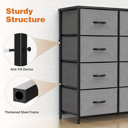 8-Drawer Bedroom Dresser Organizer