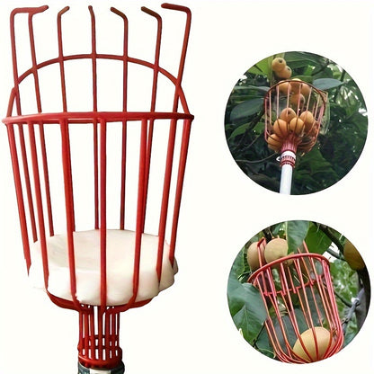 Fruit Picker Tool with Basket - Adjustable Aluminum Pole