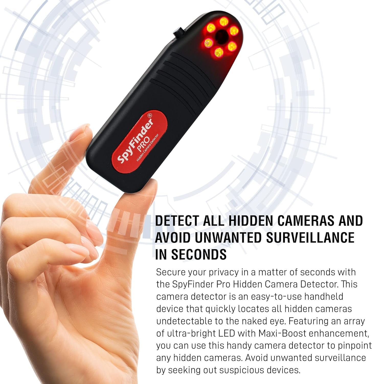 SpyFinder PRO Portable Hidden Camera Detector