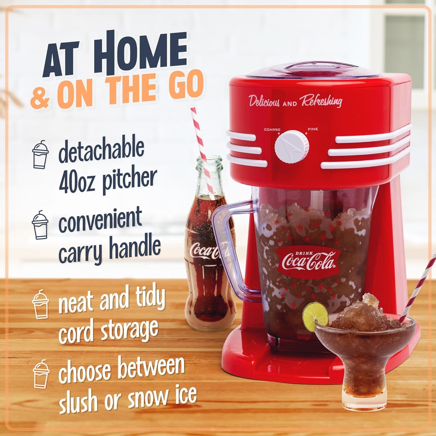 NOSTALGIA Coca-Cola Frozen Drink Maker