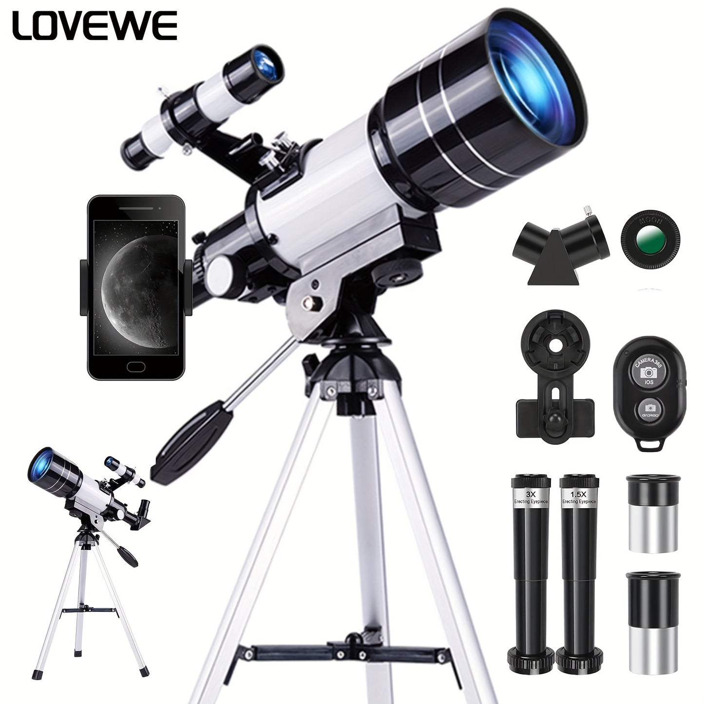 LOVEWE High-Power Telescope (150X)