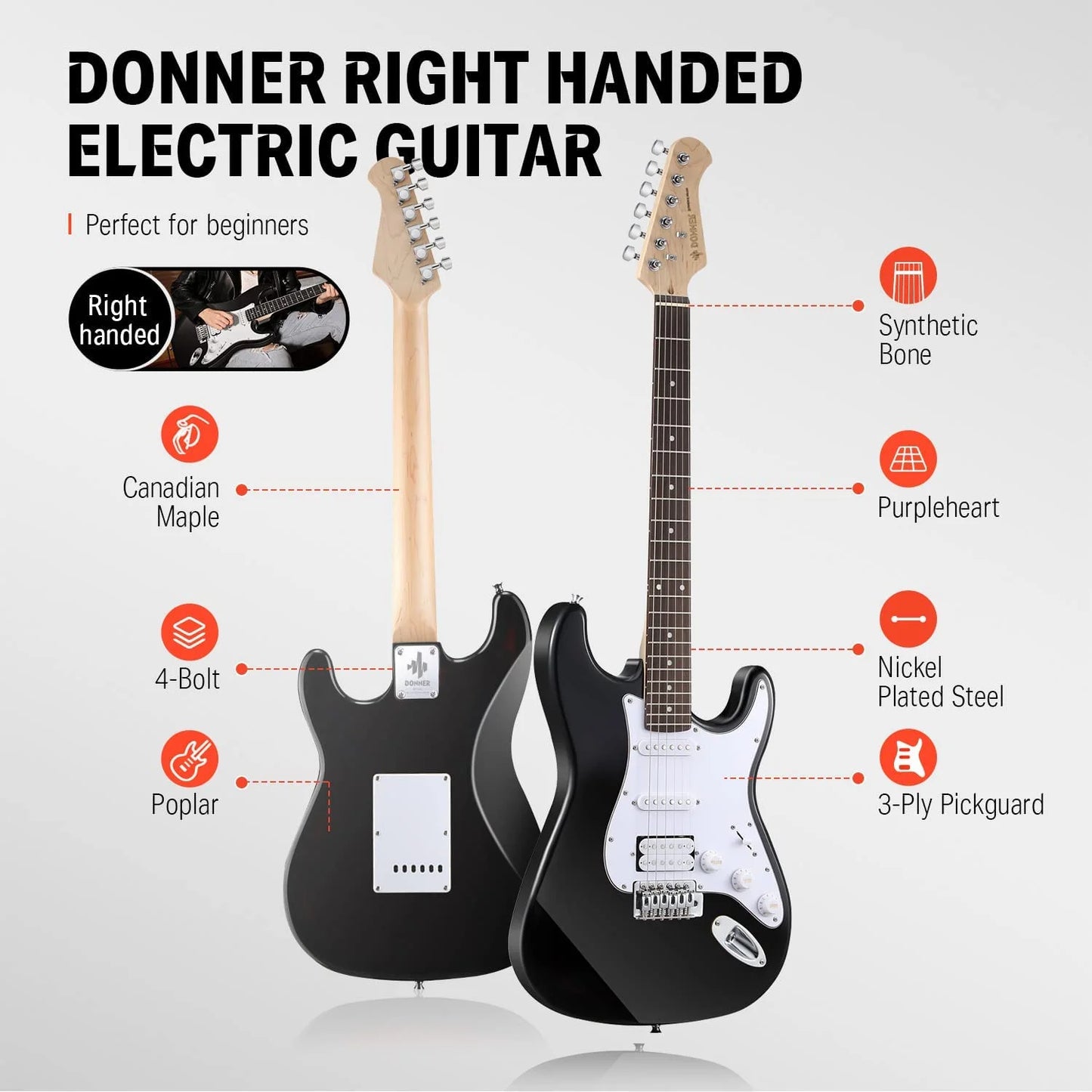 DONNER Electric Guitar Starter Kit