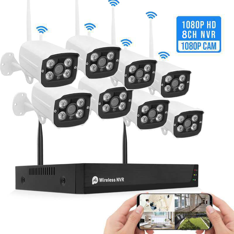 TUYA 8CH 1080P Smart WiFi NVR IP Camera Kit