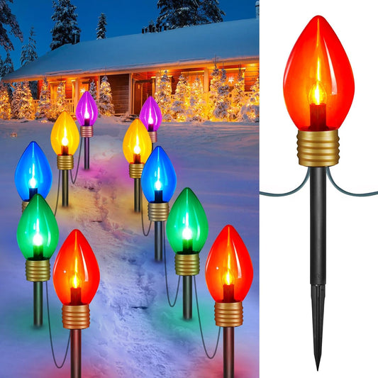 Christmas Lights Jumbo C9 Lawn Set