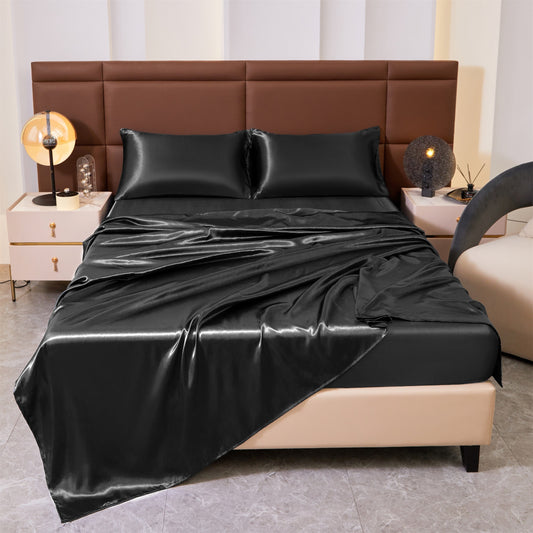 4pc Luxury Satin Bedding Set