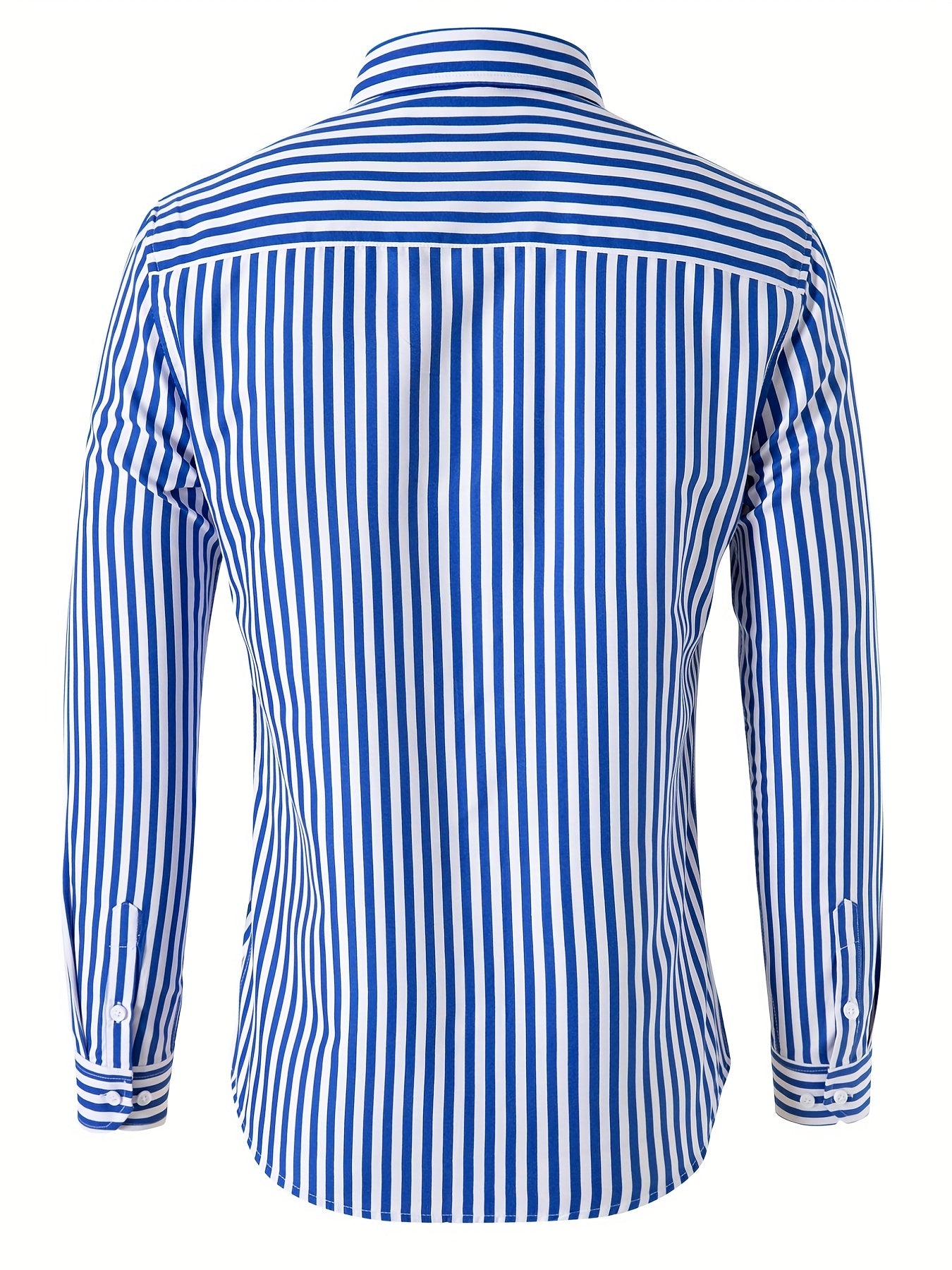 Men's Trendy Striped Button-Down Shirt