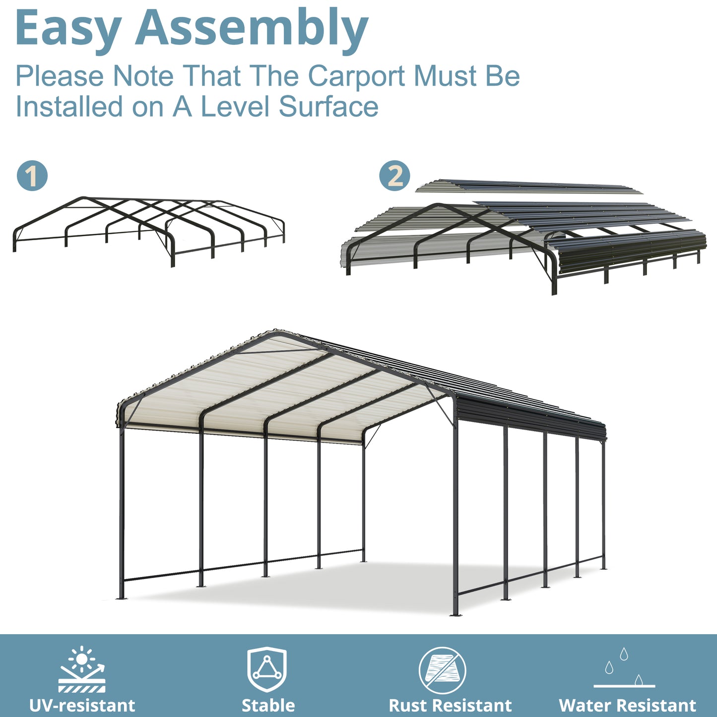 12x20 Metal Carport