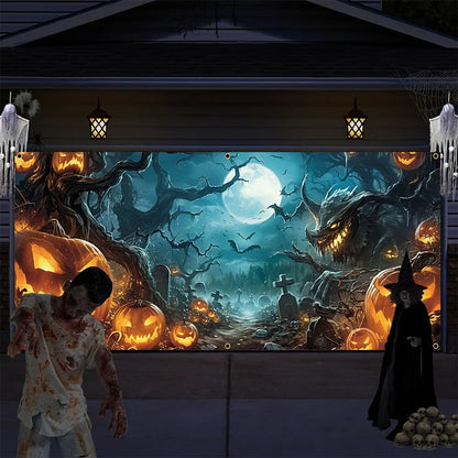 Halloween Garage Door Banner