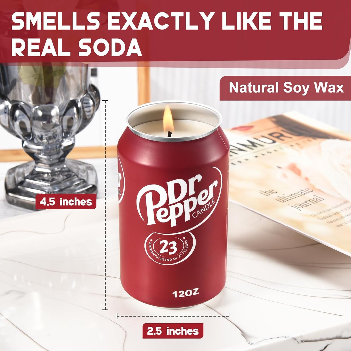 Dr Pepper-Scented Wax Candle