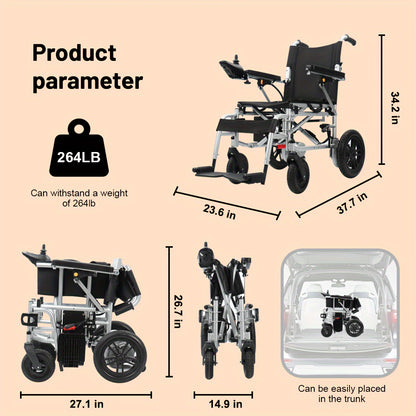 Dual-Motorized Electric Wheelchair