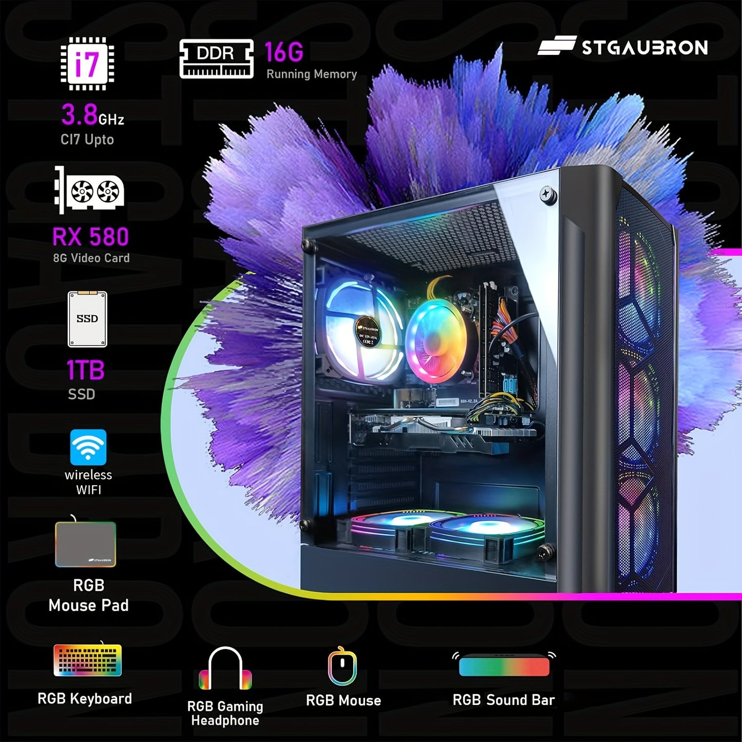 STG Aubron Gaming PC Intel i7