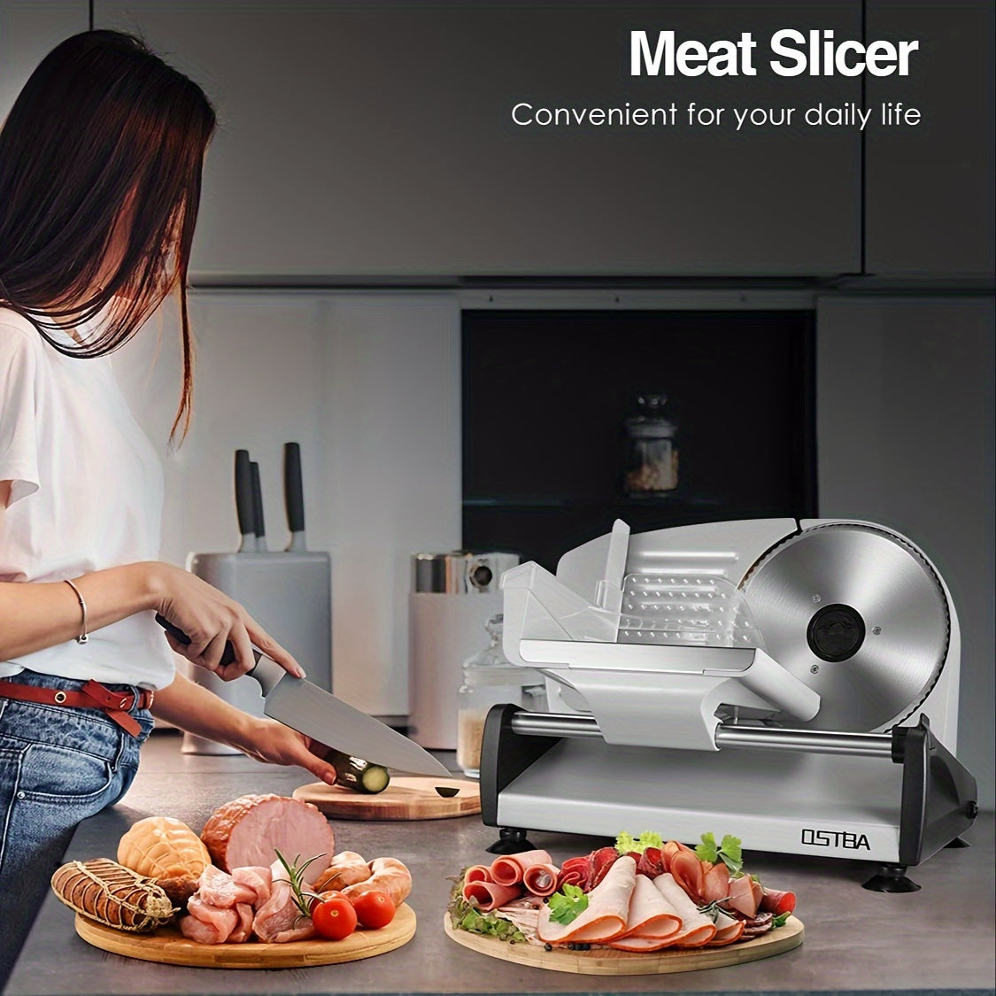 Electric Deli Meat Slicer