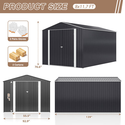 Polar Aurora Outdoor Storage Shed