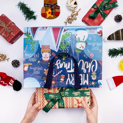 Ho Ho Ho! Reusable Christmas Gift Bags - 8/16 Pack