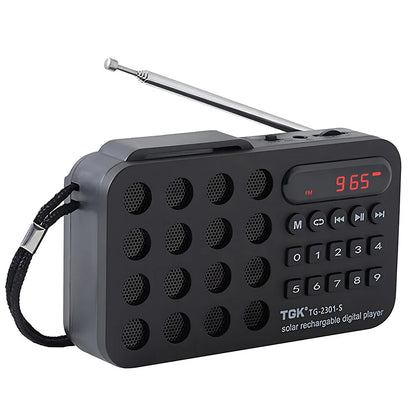 TGK® Solar Charging FM Radio with Bluetooth