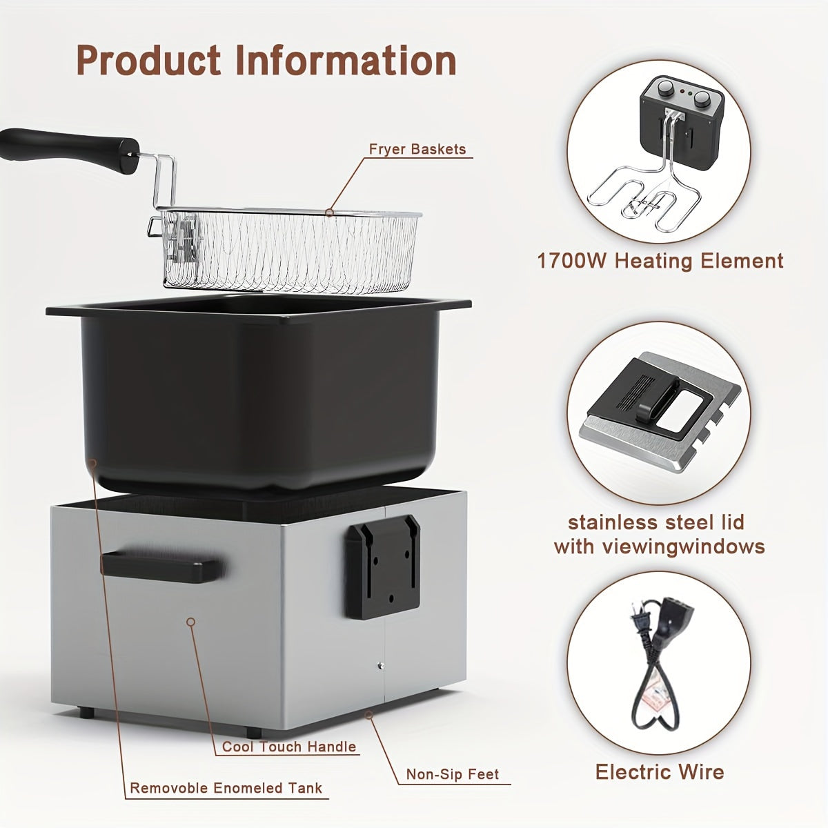 Commercial Electric Deep Fryer