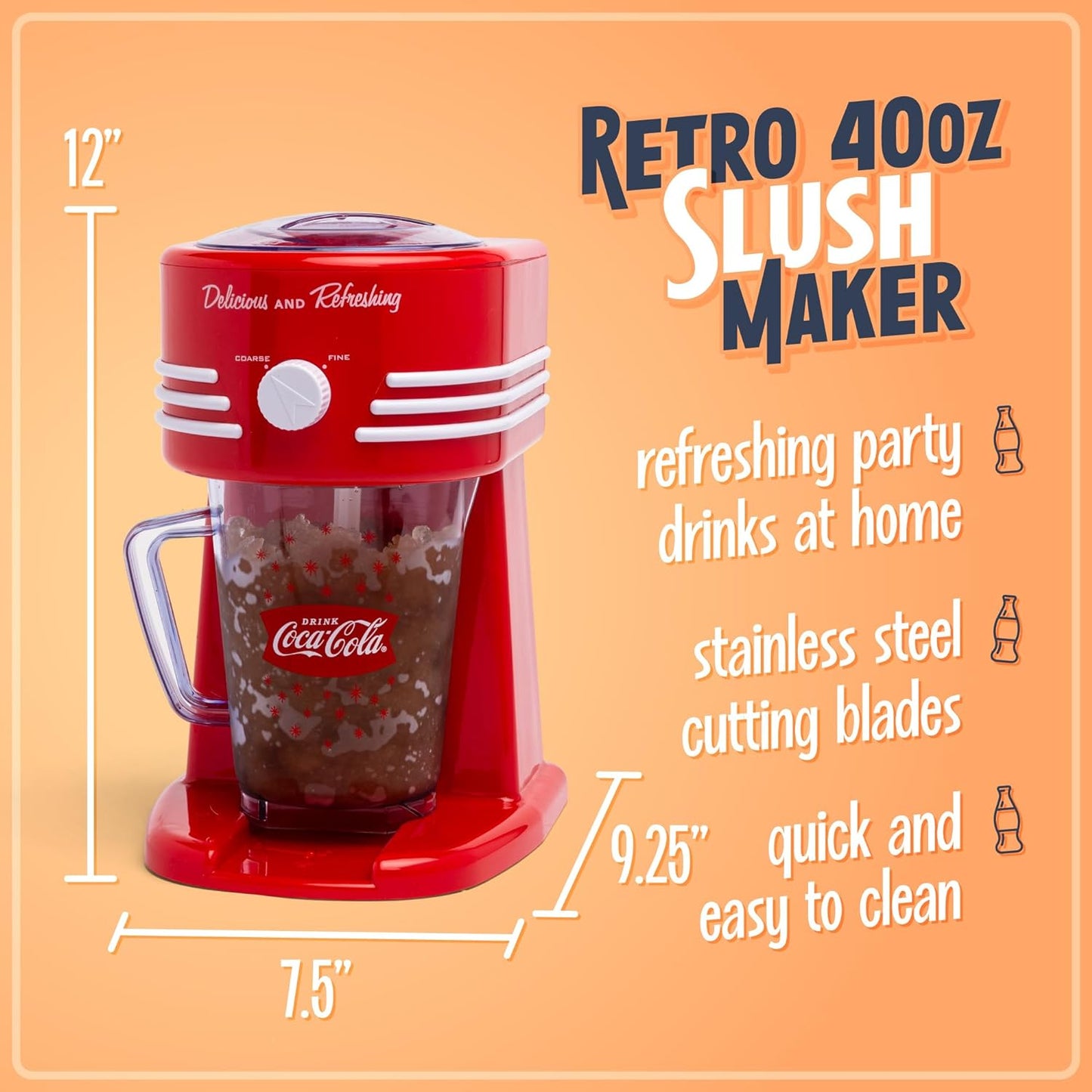 NOSTALGIA Coca-Cola Frozen Drink Maker