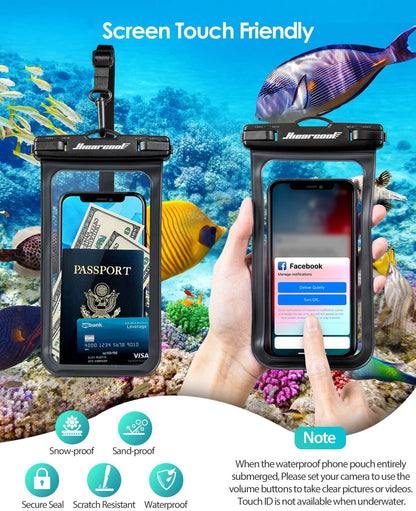 IPX8 Waterproof Phone Pouch (2-Pack)