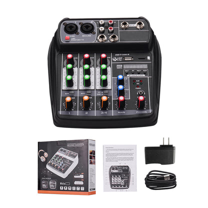 LIXADA AI-4: 4-Channel Portable Mixer with Wireless Connectivity