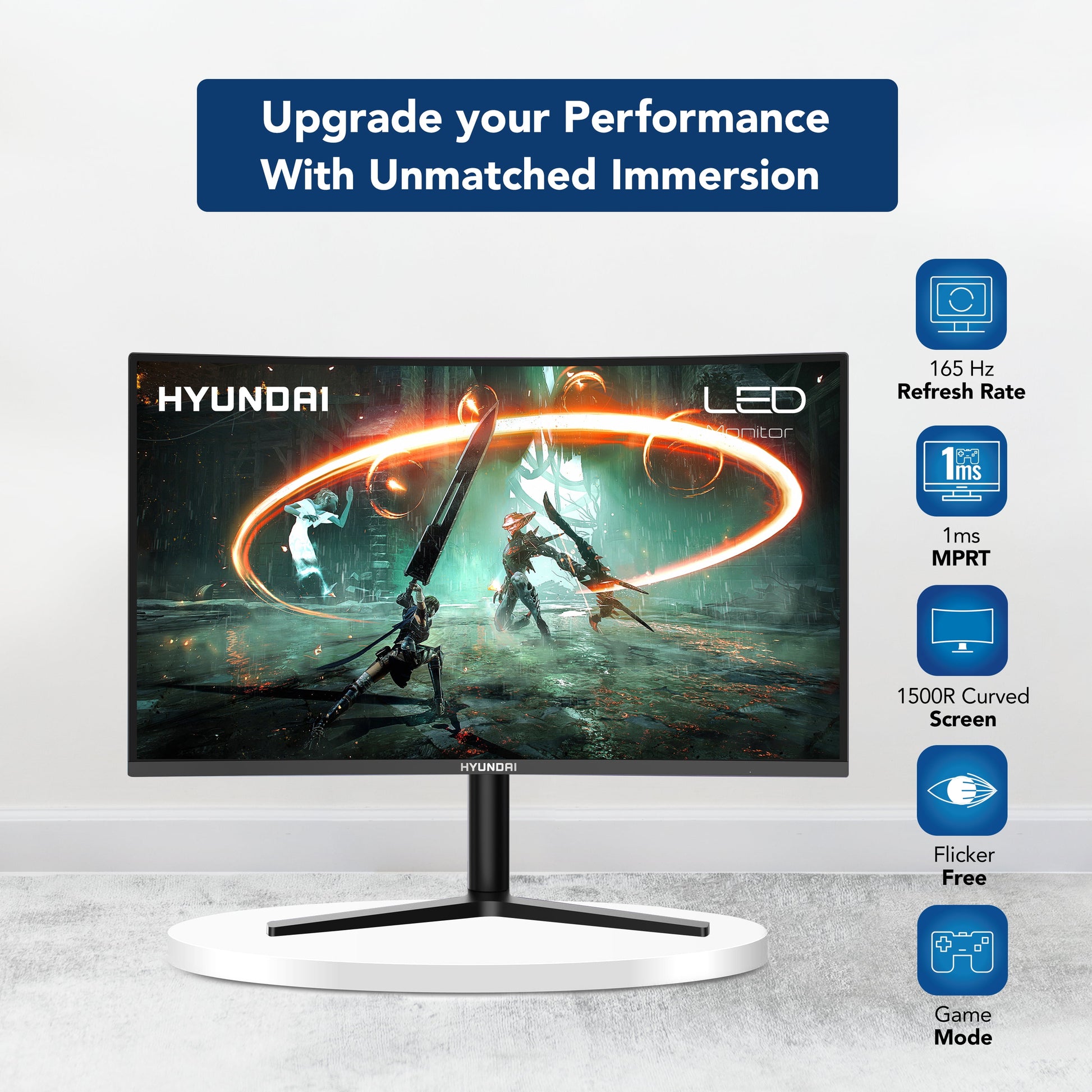 HYUNDAI 32-Inch Curved Gaming Monitor