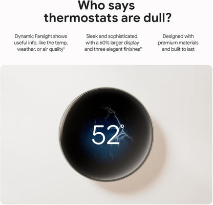 GOOGLE 4th-Gen Learning Thermostat