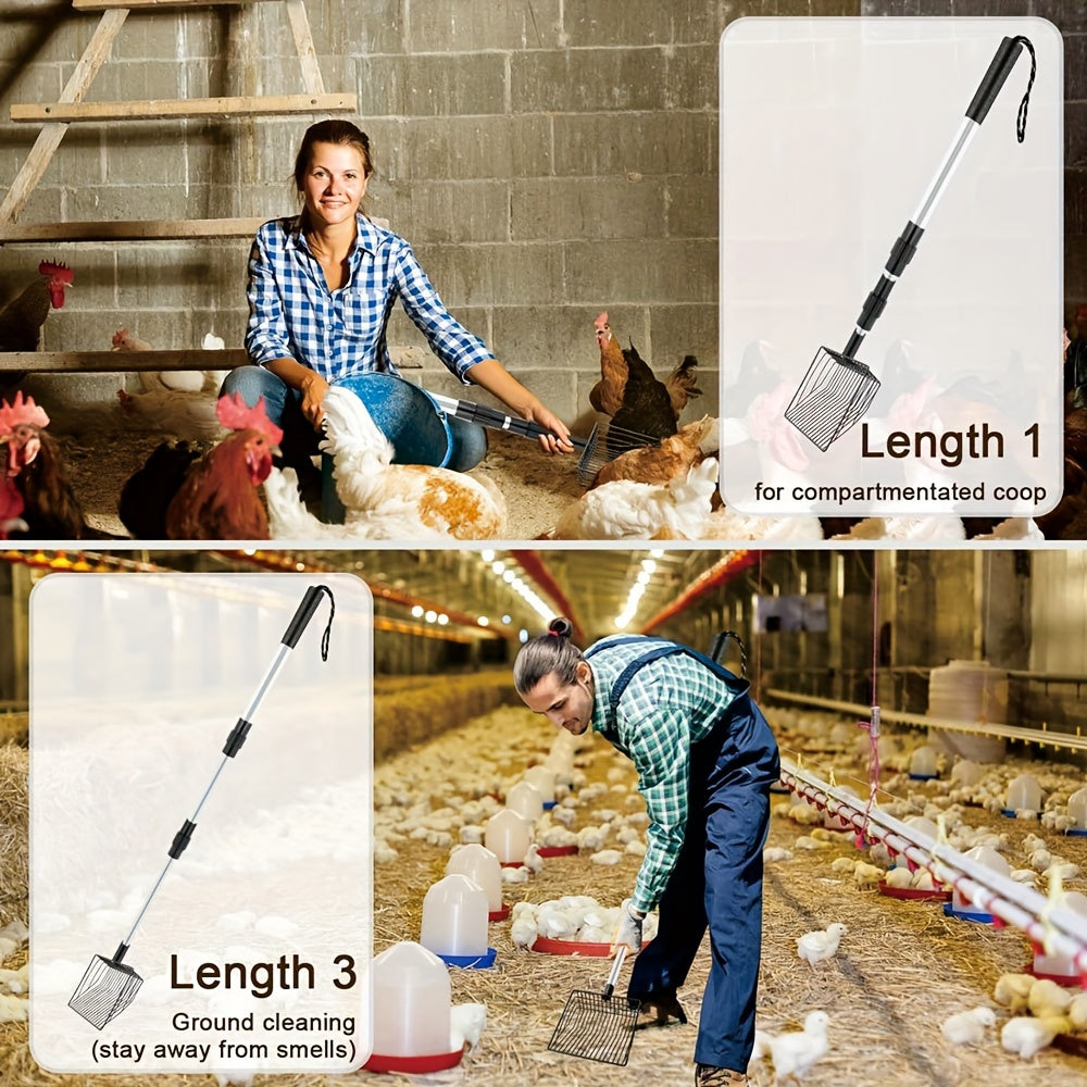 3-in-1 Adjustable Chicken Coop Scooper