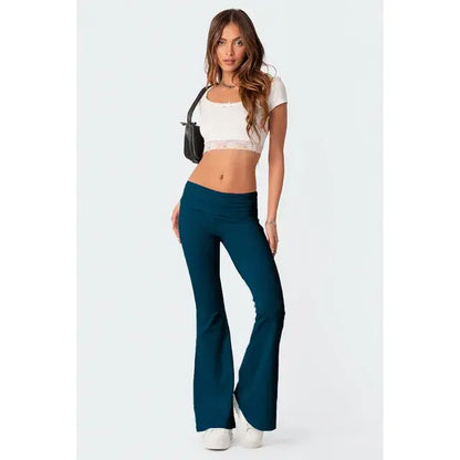 Women's Solid Flare Pants