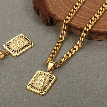 A-Z Pendant Letter Necklace