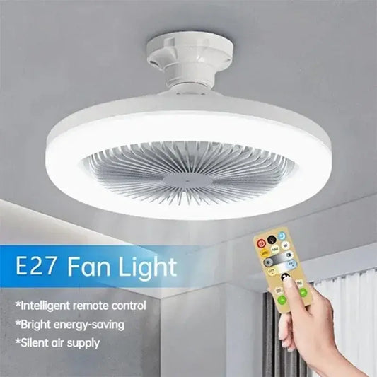 E27 Fan Light Smart 3-in-1 Ceiling Fan with Remote Control