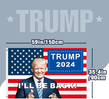 "I'll Be Back!" 2024 Trump Flag