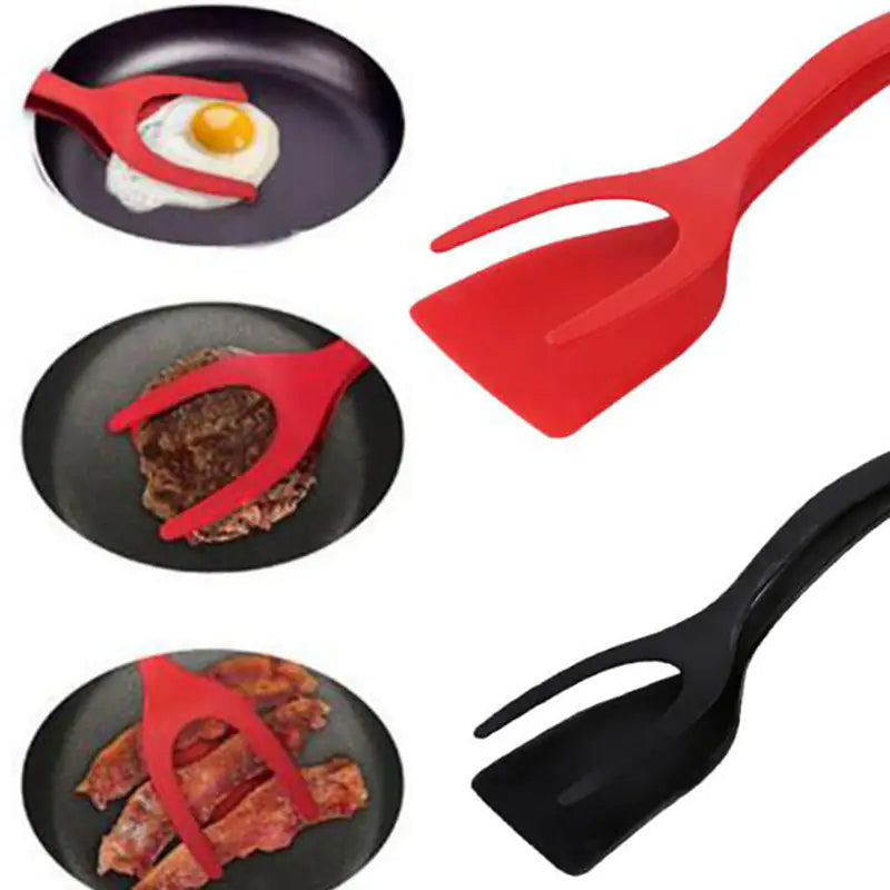 Grip And Flip 2-in-1 Tongs Egg Spatula