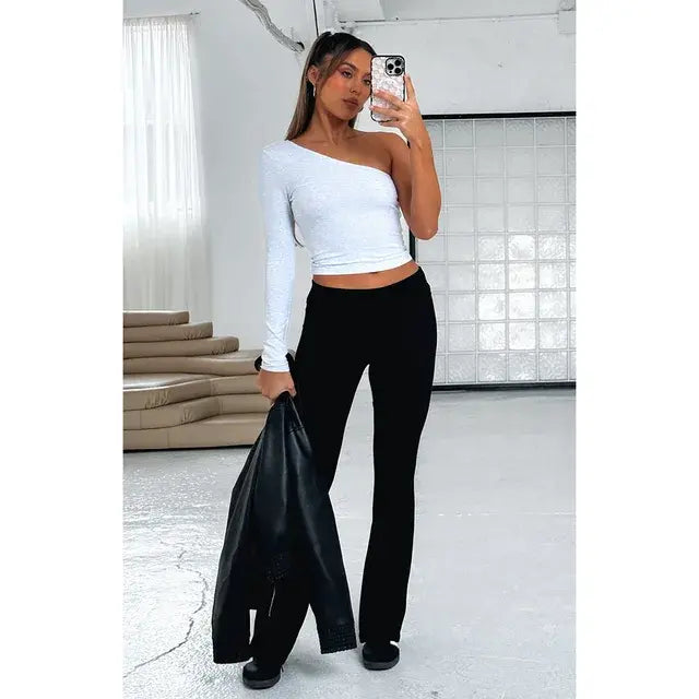 Women's Solid Flare Pants