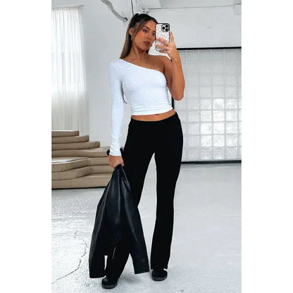 Women's Solid Flare Pants